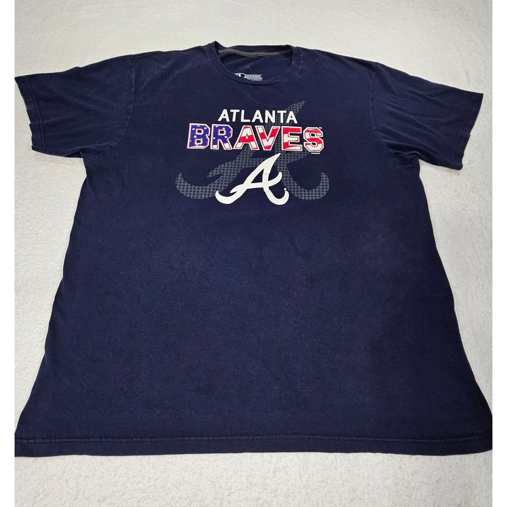 Majestic Atlanta Braves Blue Men's XL T-Shirt